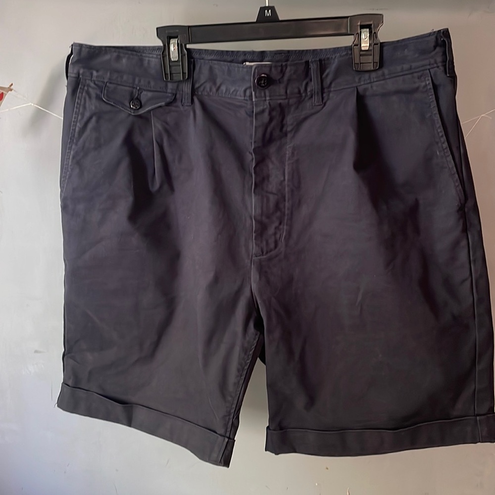 Alex Mill pleated Navy Chino Short Size 32